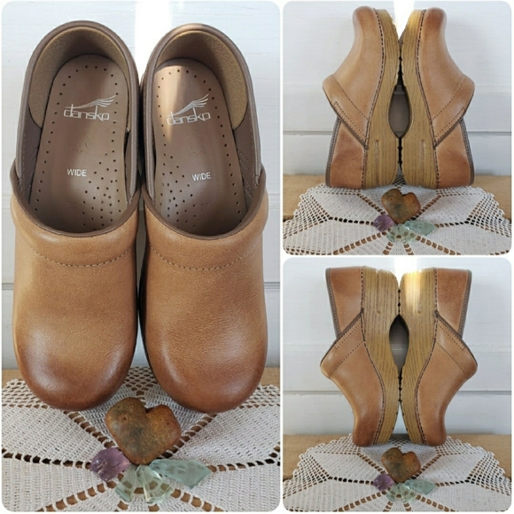 WiDE Dansko Pro Honey Clogs Burnished Distressed Cottage Boho 37 38 39 40 42 43 - Picture 6 of 10